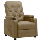 Verstelbare fauteuil voor ultiem comfort en ontspanning - Cappuccino / 1 - Fauteuils & Relaxfauteuils