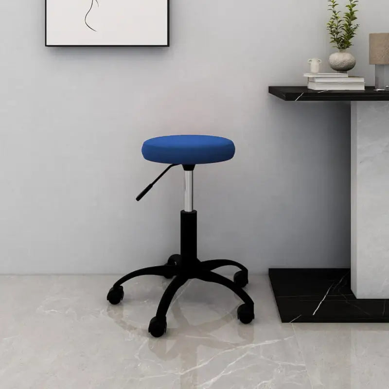 Verstelbare fluwelen bureaustoel voor thuis en kantoor - Blauw / 1 - Bureaustoelen