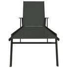 Verstelbare verstelbare loungestoel met textileen stof en stabiel stalen frame - Ligstoelen