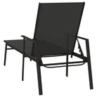 Verstelbare verstelbare loungestoel met textileen stof en stabiel stalen frame - Ligstoelen