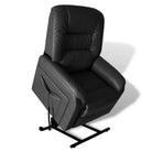 Verstelbare luxe relaxfauteuil met comfortabele bekleding - Zwart / 1 - Fauteuils & Relaxfauteuils