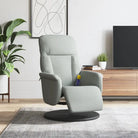 Verstelbare massagestoel met 6 massagepunten en meerdere programma’s - Lichtgrijs / 1 - Fauteuils & Relaxfauteuils