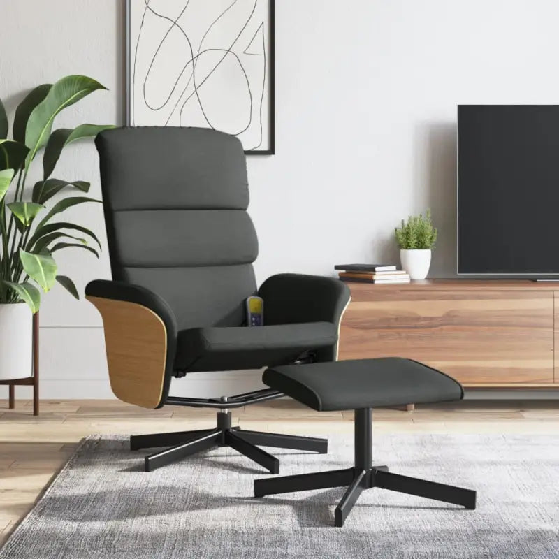 Verstelbare massagestoel met 6 massagepunten en meerdere programma’s - Donkergrijs / 1 - Fauteuils & Relaxfauteuils
