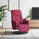 Verstelbare massagestoel met 6 massagepunten en meerdere programma’s - Wijnrood / 1 - Fauteuils & Relaxfauteuils