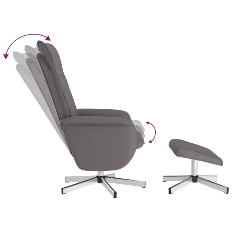 Verstelbare massagestoel met 6 massagepunten voor ultiem comfort - Grijs / 1 - Fauteuils & Relaxfauteuils