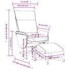 Verstelbare massagestoel met 6 massagepunten voor ultiem comfort - Grijs / 1 - Fauteuils & Relaxfauteuils