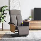 Verstelbare massagestoel voor ultiem comfort en gerichte massageplezier - Taupe / 1 - Fauteuils & Relaxfauteuils