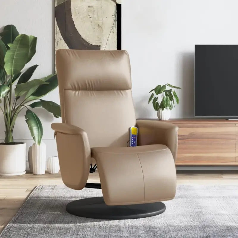 Verstelbare massagestoel voor ultiem comfort en gerichte massage - Cappuccino / 1 - Fauteuils & Relaxfauteuils