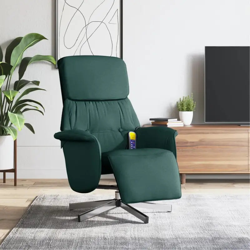 Verstelbare massagestoel voor ultiem comfort en ontspanning - Donkergroen / 1 - Fauteuils & Relaxfauteuils