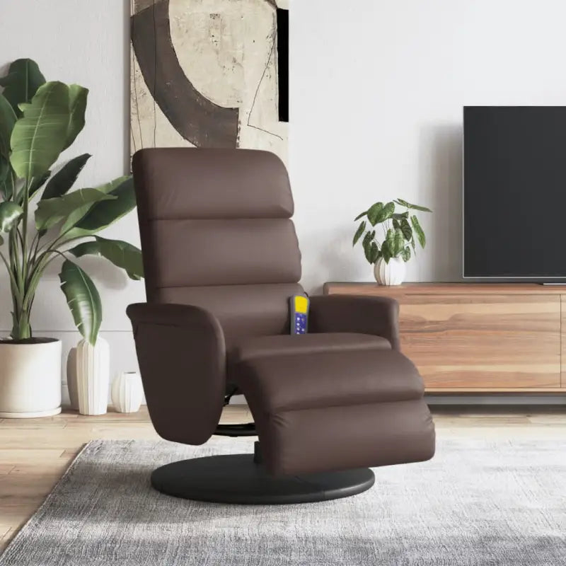 Verstelbare massagestoel voor ultiem comfort in huis - Bruin / 1 - Fauteuils & Relaxfauteuils
