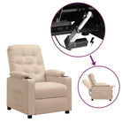 Verstelbare stoel met elektrische motor voor ultiem comfort - Crème / 1 - Fauteuils & Relaxfauteuils