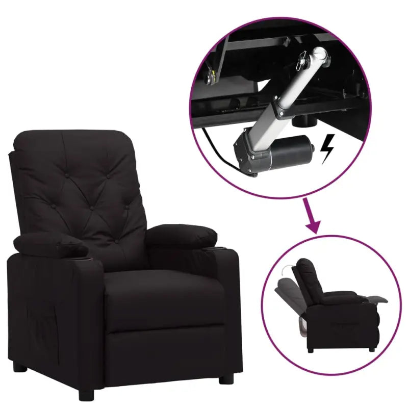 Verstelbare stoel met elektrische motor voor ultiem comfort - Zwart / 1 - Fauteuils & Relaxfauteuils