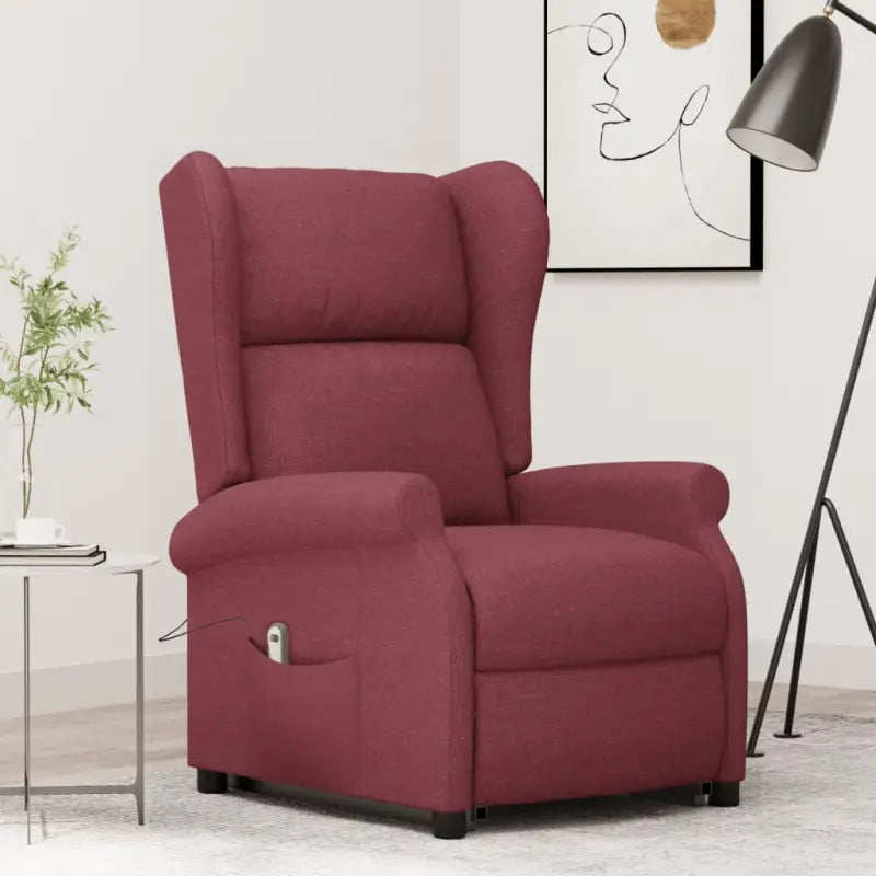 Verstelbare stoel met verstelbare rugleuning en voetensteun voor ultiem comfort - Wijnrood / 1 - Fauteuils &