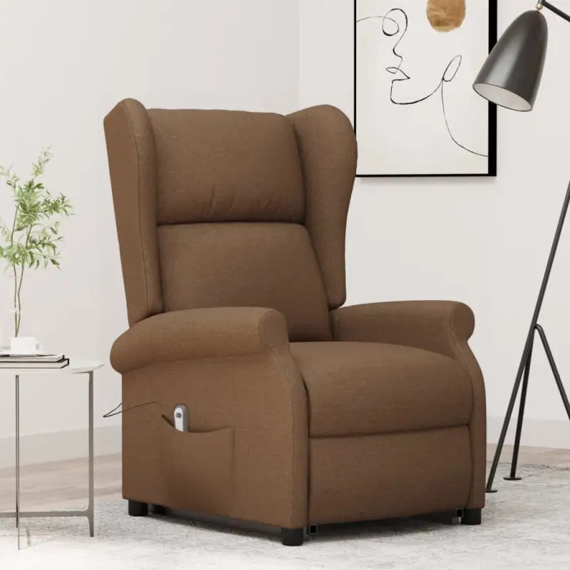 Verstelbare stoel met verstelbare rugleuning en voetensteun voor ultiem comfort - Bruin / 1 - Fauteuils & Relaxfauteuils
