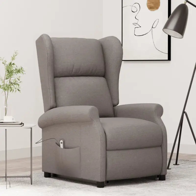 Verstelbare stoel met verstelbare rugleuning en voetensteun voor ultiem comfort - Taupe / 1 - Fauteuils & Relaxfauteuils