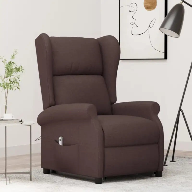 Verstelbare stoel met verstelbare rugleuning en voetensteun voor ultiem comfort - Donkerbruin / 1 - Fauteuils &