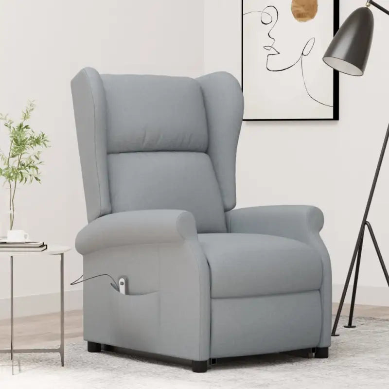 Verstelbare stoel met verstelbare rugleuning en voetensteun voor ultiem comfort - Lichtgrijs / 1 - Fauteuils &