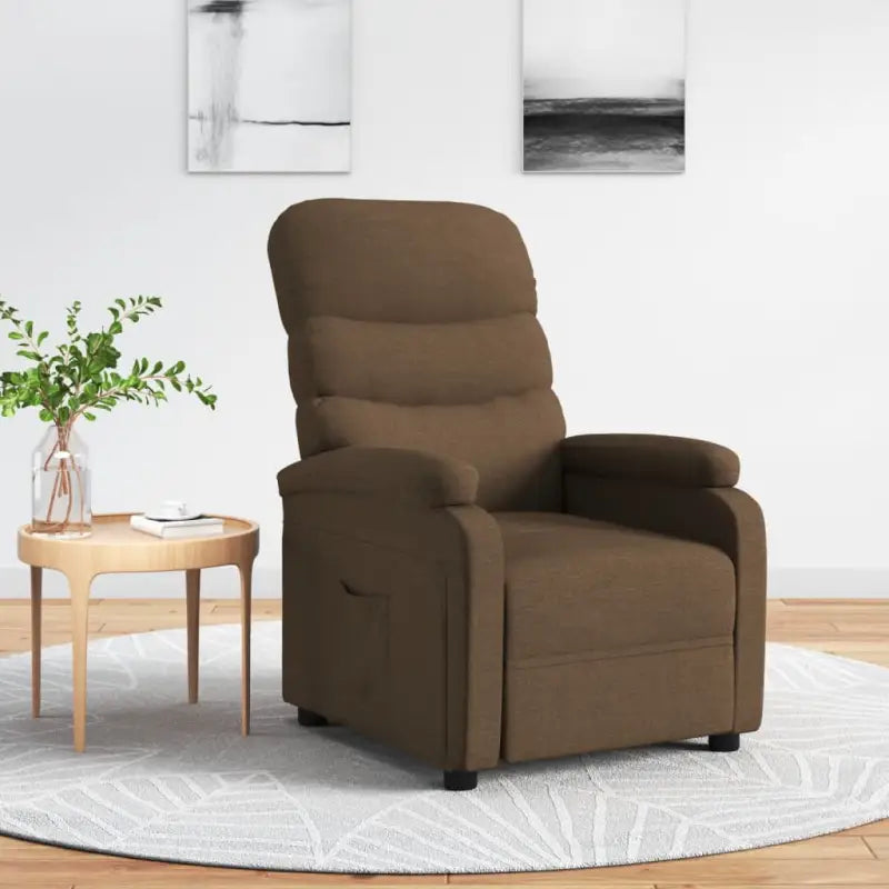 Verstelbare stoel voor comfortabel ontspannen en relaxen - Bruin / 1 - Fauteuils & Relaxfauteuils