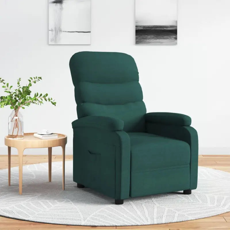Verstelbare stoel voor comfortabel ontspannen en relaxen - Donkergroen / 1 - Fauteuils & Relaxfauteuils