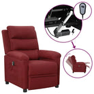 Verstelbare stoel voor comfortabel relaxen en een rustige nachtrust - Wijnrood / 1 - Fauteuils & Relaxfauteuils