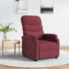 Verstelbare stoel voor ultiem comfort en ontspanning - Wijnrood / 1 - Fauteuils & Relaxfauteuils