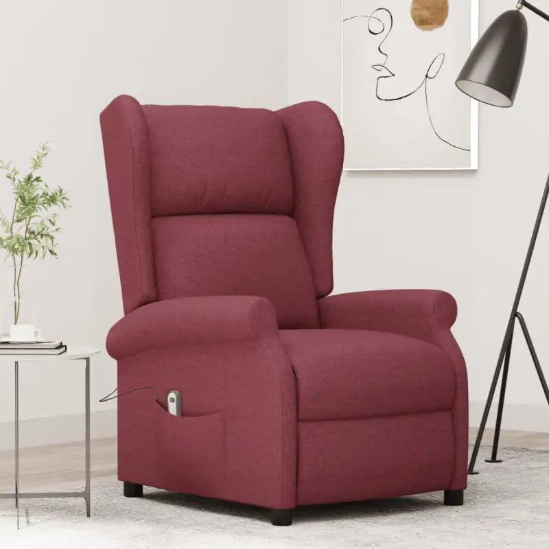 Verstelbare stoel voor ultiem comfort en ontspanning - Wijnrood / 1 - Fauteuils & Relaxfauteuils