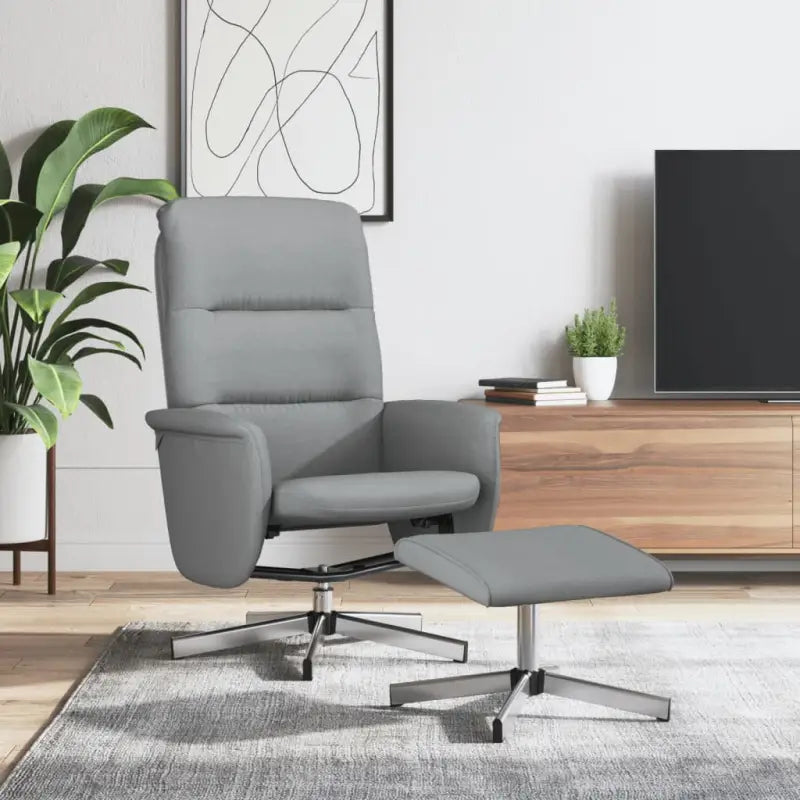 Verstelbare stoel voor ultiem comfort na een drukke dag - Lichtgrijs / 1 - Fauteuils & Relaxfauteuils
