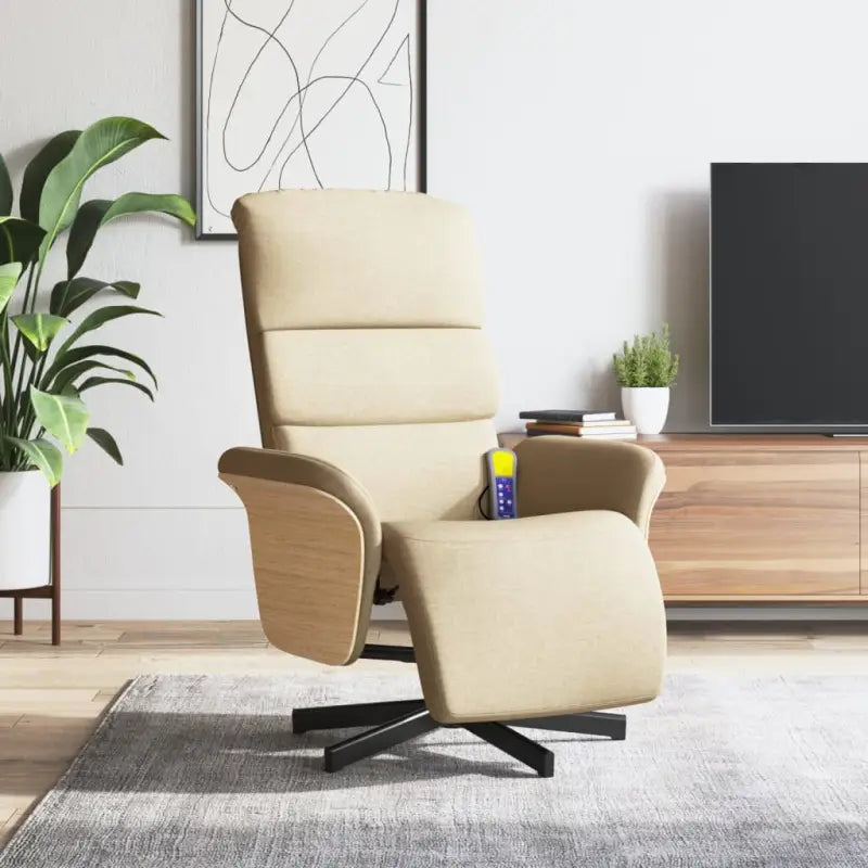 Verstelbare stoel voor ultiem ontspanning en comfort - Crème / 1 - Fauteuils & Relaxfauteuils