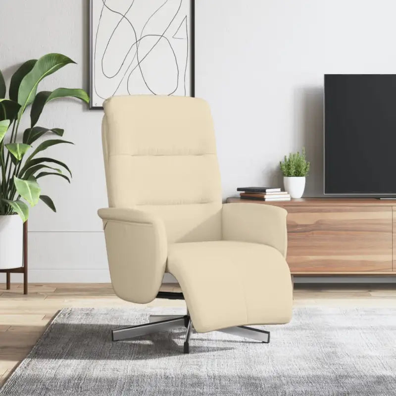 Verstelbare stoel voor ultiem ontspanning en comfort na een drukke dag - Crème / 1 - Fauteuils & Relaxfauteuils