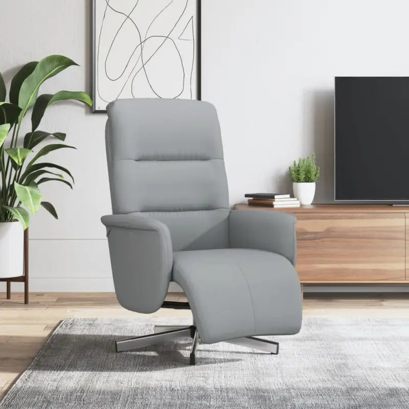 Verstelbare stoel voor ultiem ontspanning en comfort na een drukke dag - Lichtgrijs / 1 - Fauteuils & Relaxfauteuils