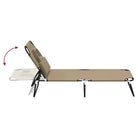 Verstelbare strandstoel met oxford stof en gepoedercoat staal - Ligstoelen