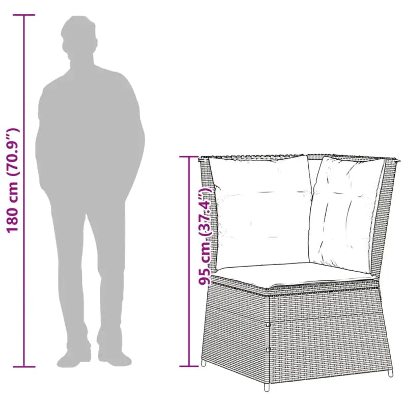 Verstelbare tuinbank van gepoedercoat staal met ideale afmetingen - Tuinsets
