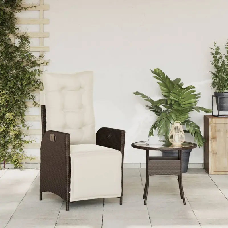 Verstelbare tuinstoel met poly rattan voor een comfortabele zitervaring - Tuinstoelen