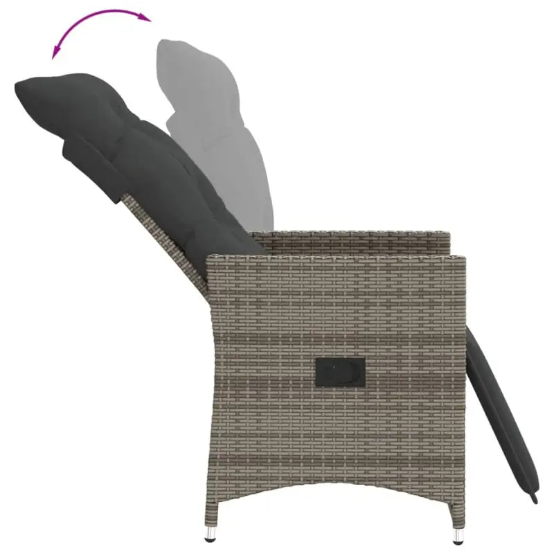 Verstelbare tuinstoel met poly rattan voor een comfortabele zitervaring - Tuinstoelen