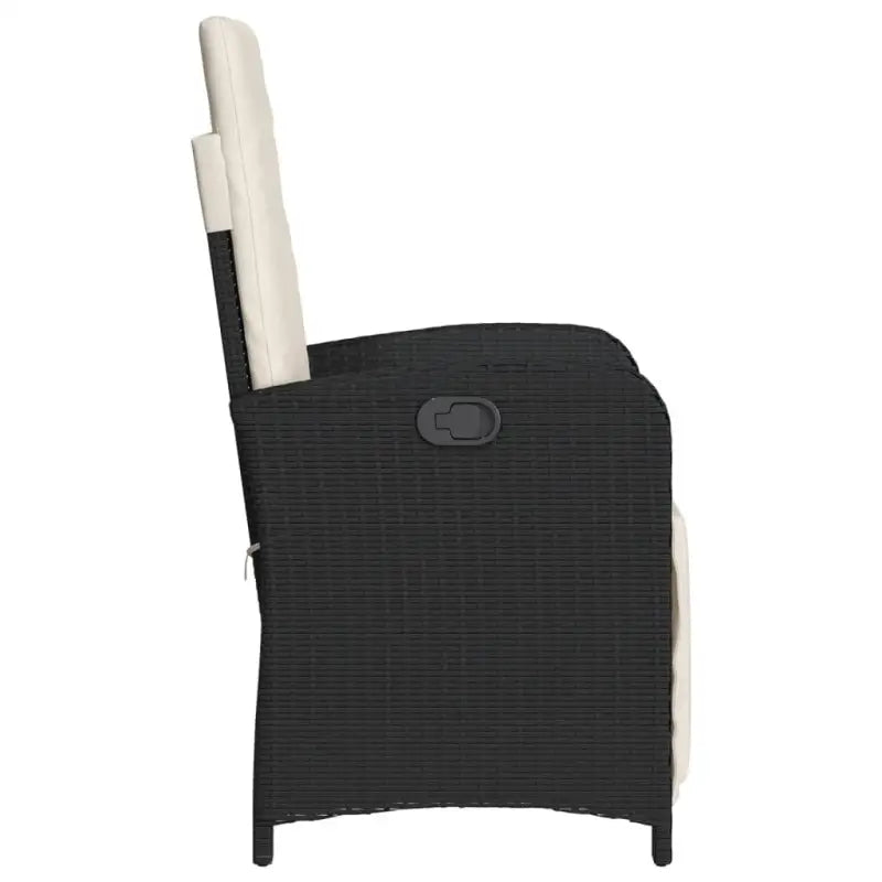 Verstelbare tuinstoel van poly rattan met wasbare hoes - Tuinstoelen