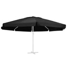 Vervangend parasoldoek van polyester voor UV en waterbestendigheid - Zwart / Φ 610 cm / 1 - Parasol- & zonweringdoeken