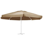 Vervangend parasoldoek van polyester voor UV en waterbestendigheid - Taupe / Φ 610 cm / 1 - Parasol- & zonweringdoeken