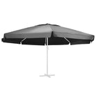 Vervangend parasoldoek van polyester voor UV en waterbestendigheid - Antraciet / Φ 610 cm / 1 - Parasol- &