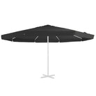 Vervangend parasoldoek van polyester voor UV en waterbestendigheid - Zwart / Φ 515 cm / 1 - Parasol- & zonweringdoeken