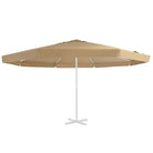 Vervangend parasoldoek van polyester voor UV en waterbestendigheid - Taupe / Φ 515 cm / 1 - Parasol- & zonweringdoeken