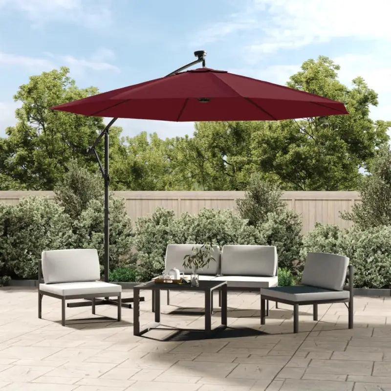 Vervangend parasoldoek voor schaduw en UV-bescherming - Bordeauxrood / 300 cm / 1 - Parasol- & zonweringdoeken