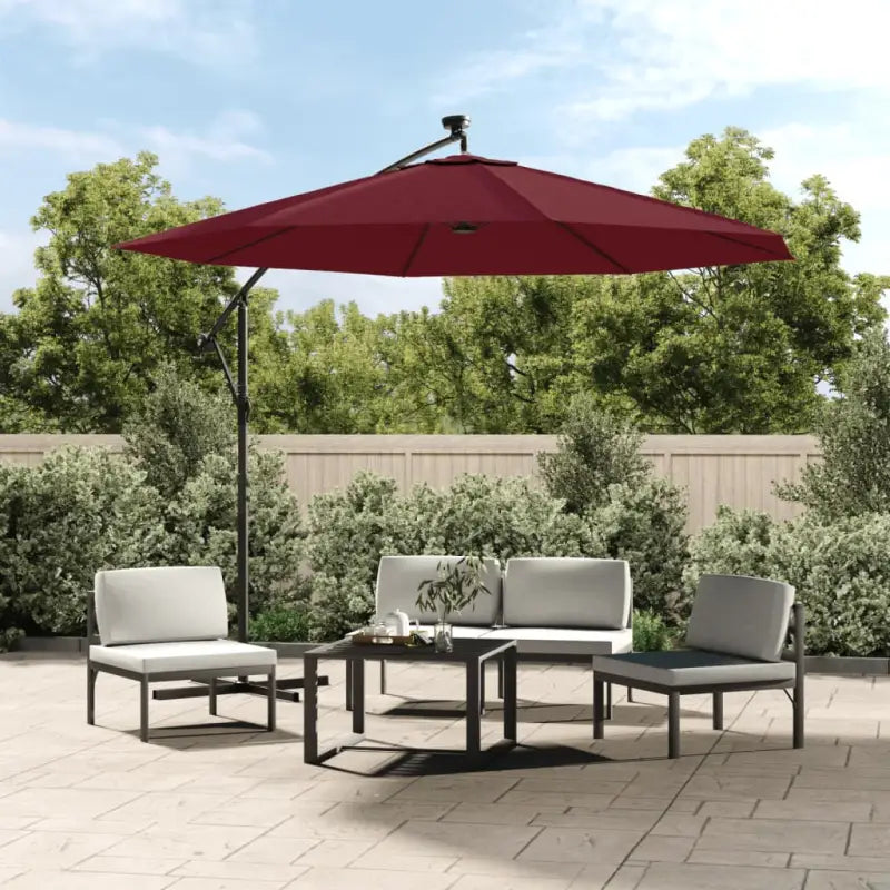 Vervangend parasoldoek voor schaduw en UV-bescherming - Bordeauxrood / 350 cm / 1 - Parasol- & zonweringdoeken