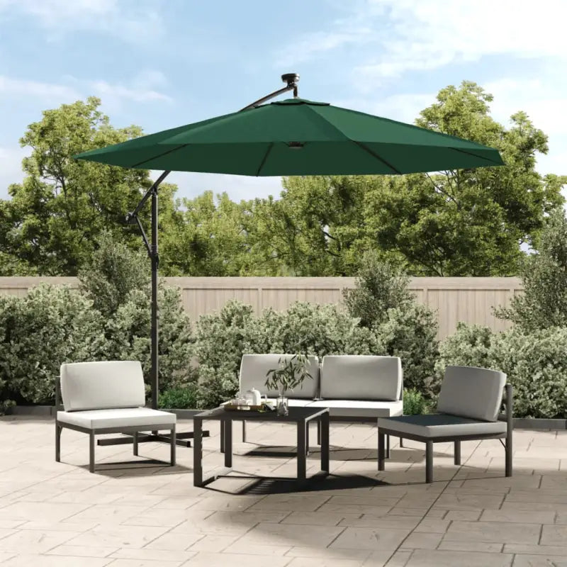Vervangend parasoldoek voor schaduw en UV-bescherming - Groen / 350 cm / 1 - Parasol- & zonweringdoeken