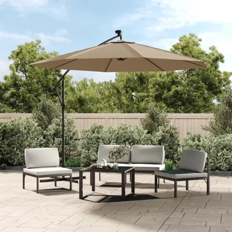 Vervangend parasoldoek voor schaduw en UV-bescherming - Taupe / 300 cm / 1 - Parasol- & zonweringdoeken