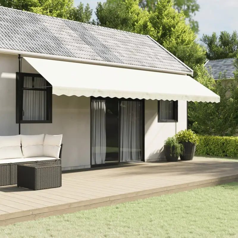 Vervangingsdoek voor Luifelrok voor een Frisse uitstraling - Crèmekleurige streep / 6 m / 1 - Zonwering