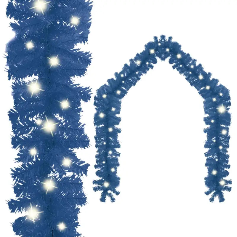 VidaXL kerstslinger met LED-verlichting voor betoverende kerstdecoratie - Blauw / 20 m / 1 - Kerstverlichting