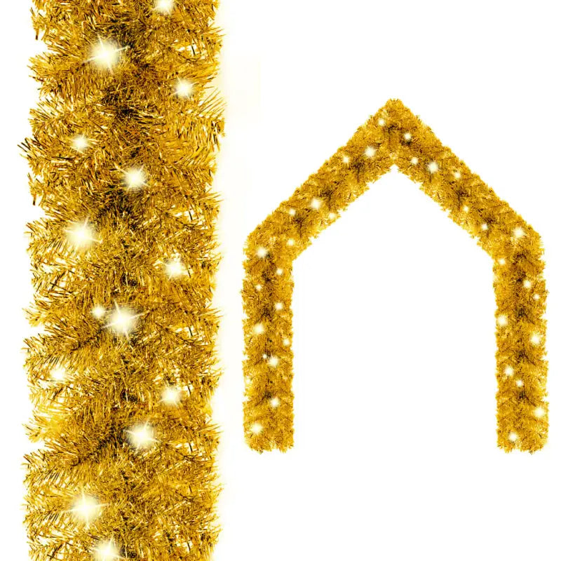 VidaXL kerstslinger met LED-verlichting voor betoverende kerstdecoratie - Goud / 20 m / 1 - Kerstverlichting
