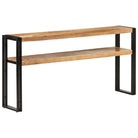 vidaXL Wandtafel 150x30x75 cm massief acaciahout - Bijzettafels