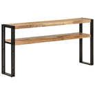 vidaXL Wandtafel 150x30x75 cm massief acaciahout - Bijzettafels