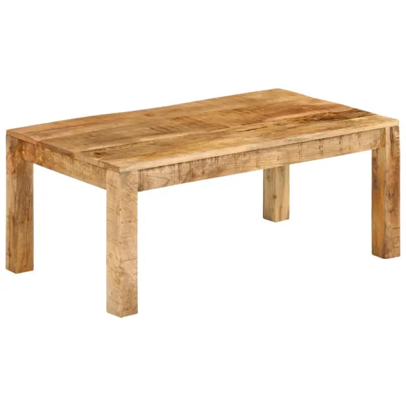 Vierkante salontafel van massief gerecycled hout voor landelijke stijl - 100 x 55 x 40 cm / 1 / massief mangohout